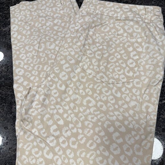 Chico's Beige and Brown Ankle Pants - Picture 1 of 6